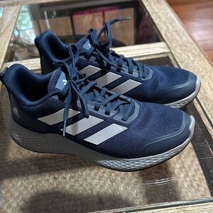 Adidas Men’s Dark Blue and Light Gray Running Shoes